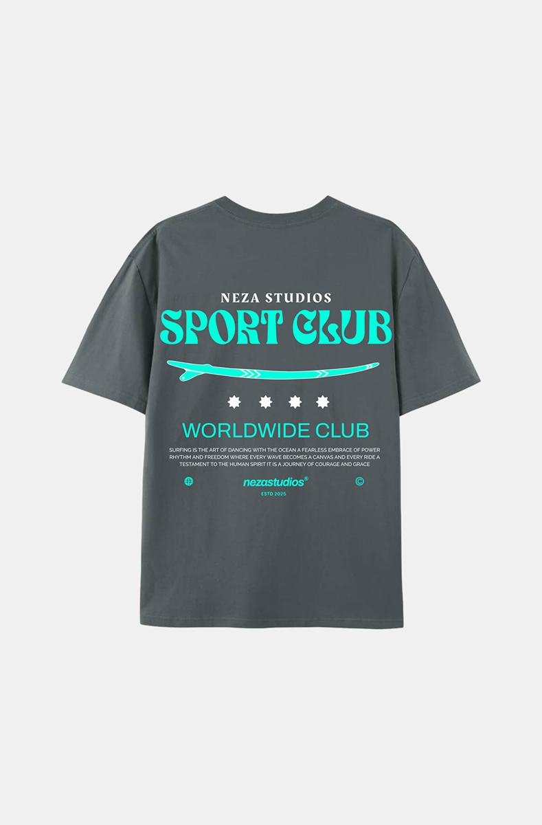 GREY SURF TEE
