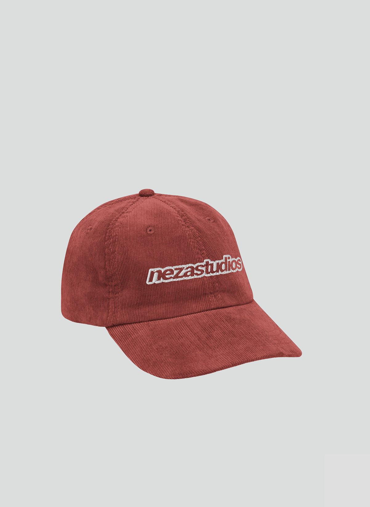 RED CORDUROY CAP